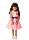 The Floral-escent: Neon Pink Party Dress