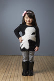 Black & White Herringbone Pant