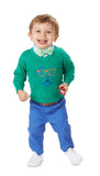 Houndsight's 20/20: Green Dog V-Neck Sweater