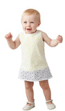 The Queen Bee: Navy & Yellow Eyelet Dress