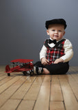 Holiday Plaid Knit Playsuit
