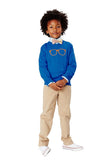 Glasses Sweater in Blue