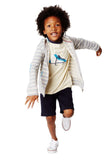 Hoodie with Grey Stripes