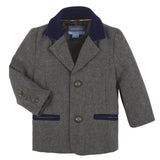 Grey Herringbone Suit Set
