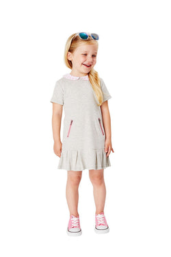 Grey Dots Knit Dress