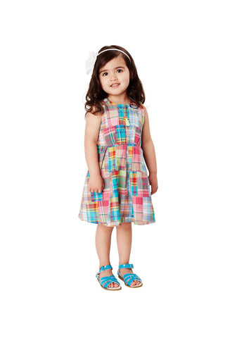 Madras Patchwork Dress
